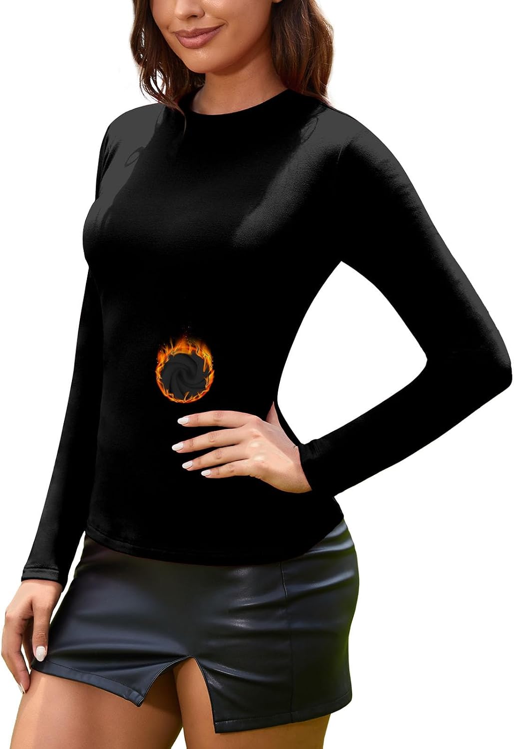 Thumbnail 6 de Joyshaper Maglia Termica Donna: Camicia a Collo Rotondo, comfort e silhouette definita per Autunno/Inverno