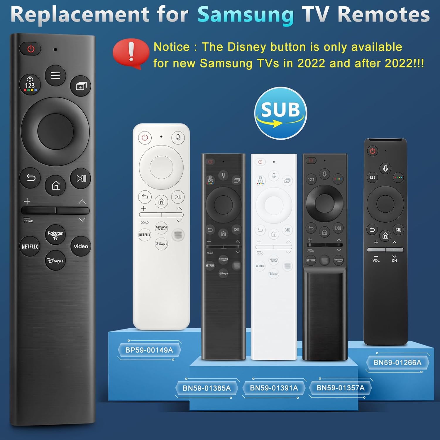 Thumbnail 2 de Mando Samsung universal con 4 atajos