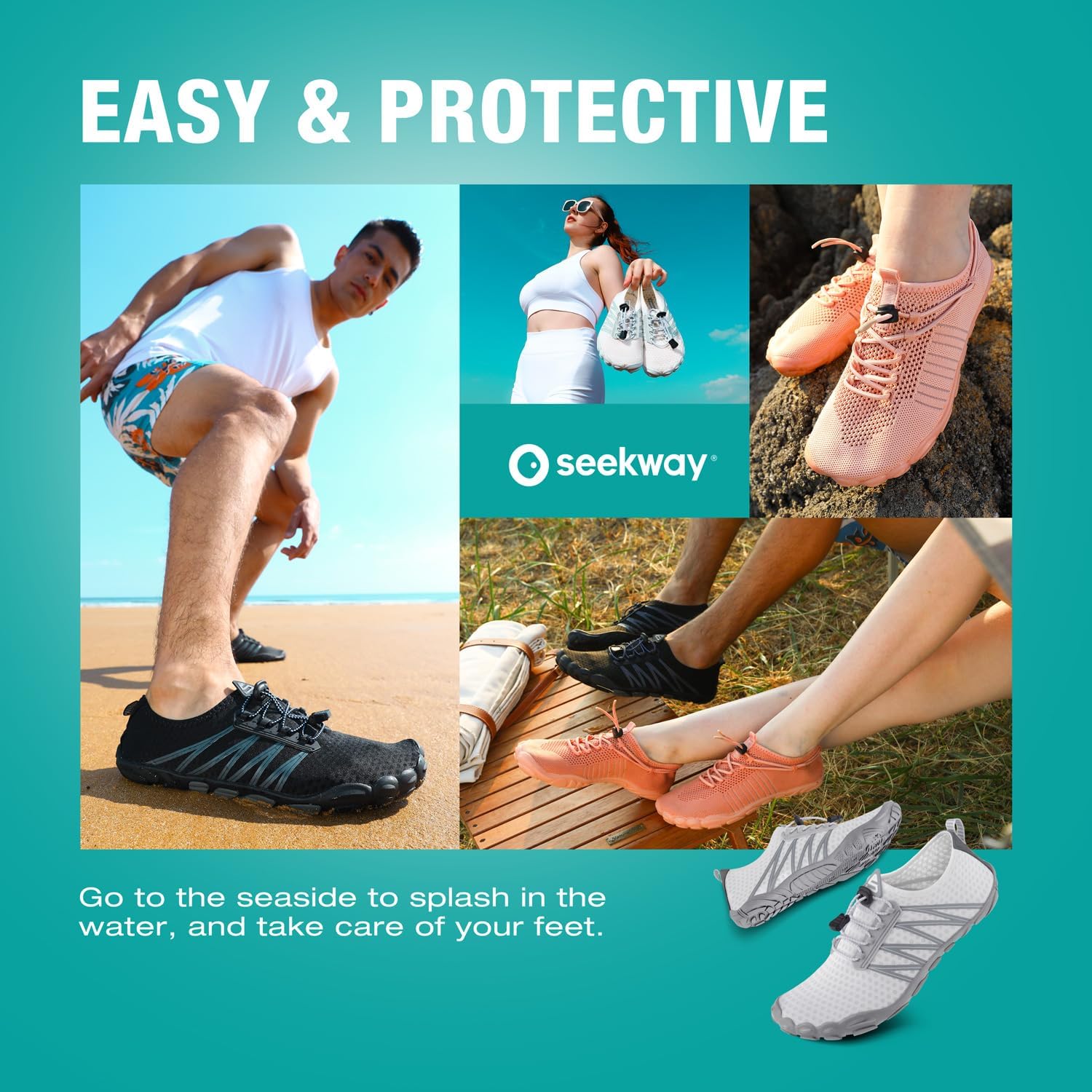 Thumbnail 6 de SEEKWAY Water Shoes Quick-Dry Aqua Sock for Men & Women (Barefoot Style)