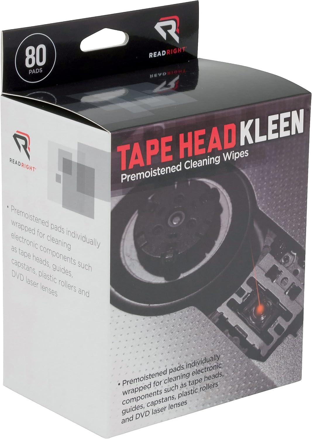 Detalle de Read Right Tape Head Kleen 80 Pads