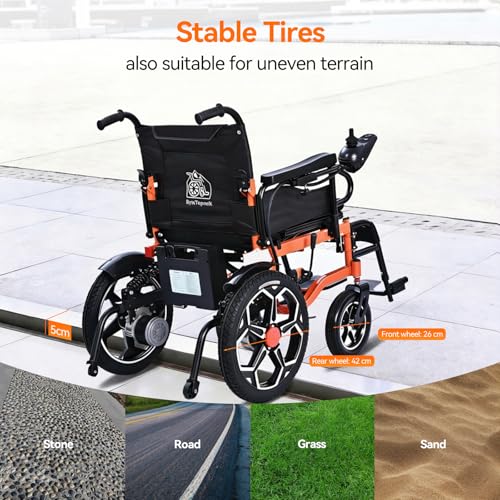 Thumbnail 6 de ByteTecpeak D09 Electric Wheelchair for Adults – Folding, All-Terrain, 500W, 20Ah, 30km Range