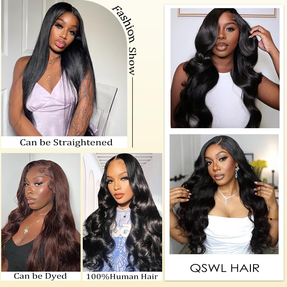 Thumbnail 4 de 14A Raw Human Hair Bundles (18 20 22 24 Inch) Brazilian Virgin Body Wave, 100% Unprocessed, 4 Bundles