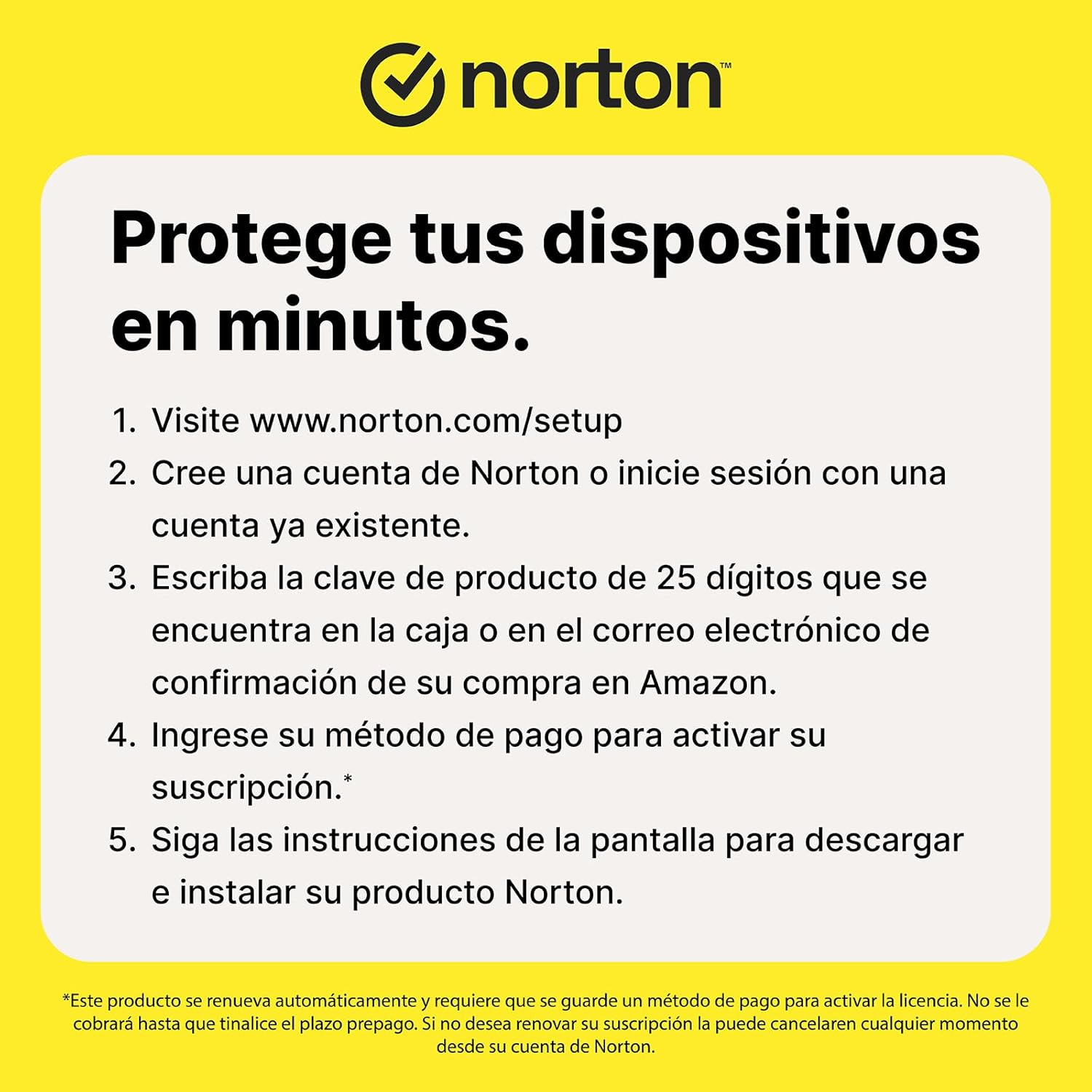 Detalle de Norton 360 Deluxe, antivírus 5 dispositivos