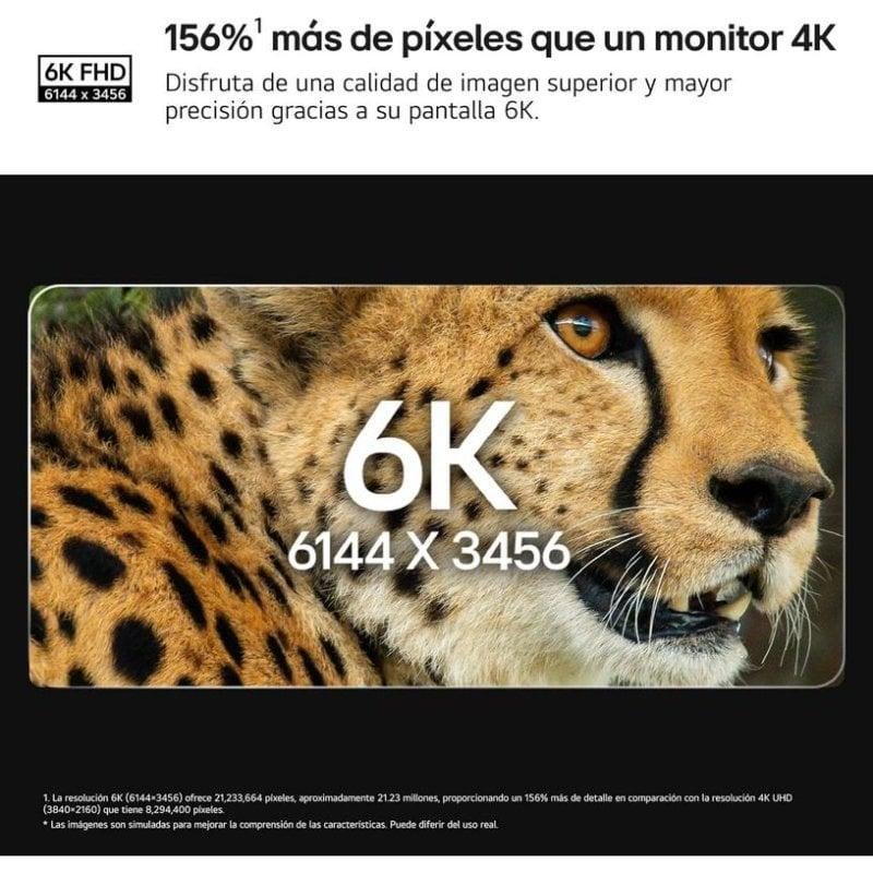 Thumbnail 1 de LG UltraFine 32U990A-S de 32" con 6K, IPS, HDR600 y Thunderbolt 5 (pivotable)