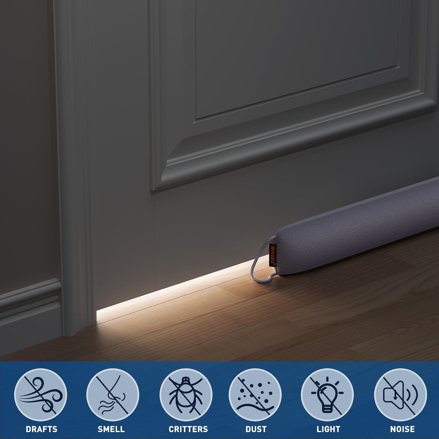 Detalle 2 de MAGZO Door Draft Stopper 36" Under Door Blocker ⌛