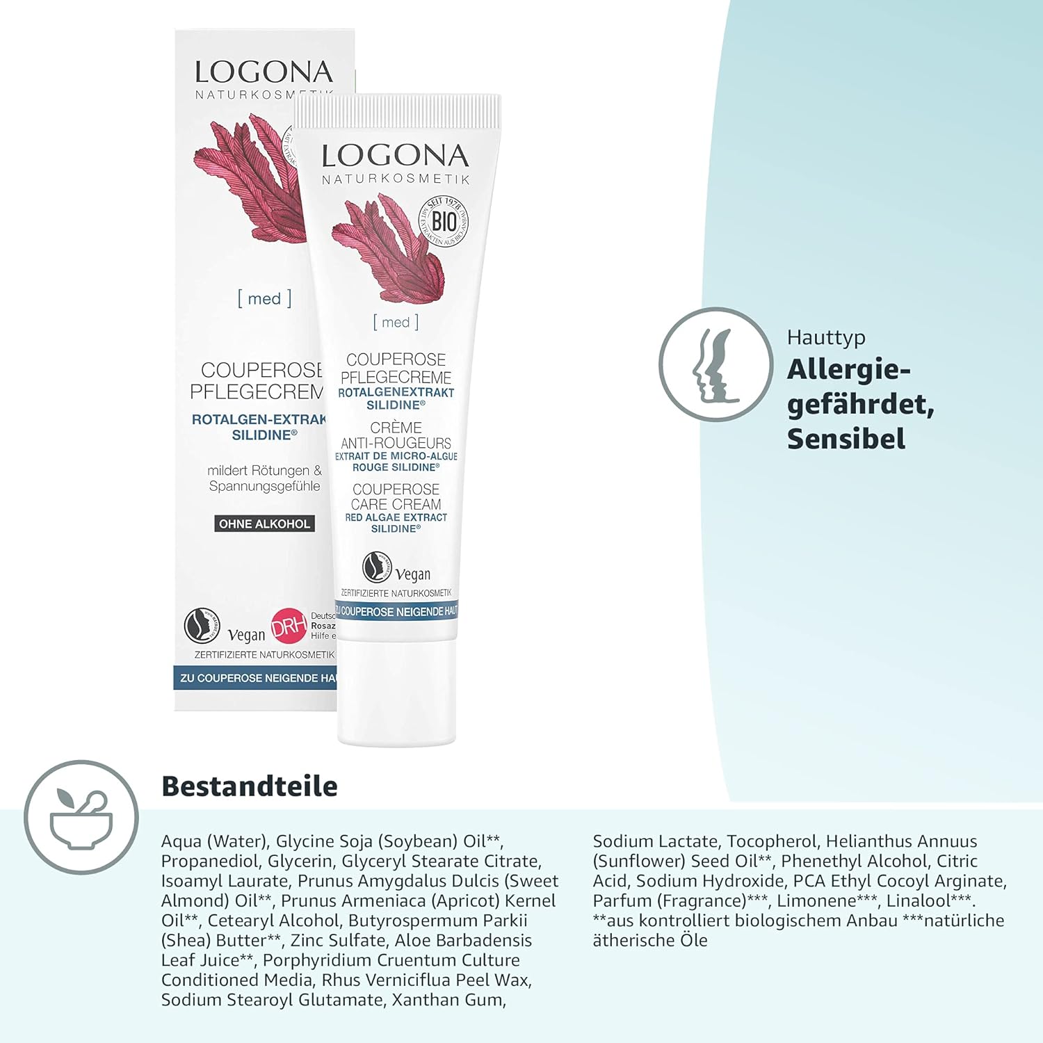 Detalle 2 de LOGONA Bio Couperose Pflegecreme 30 ml