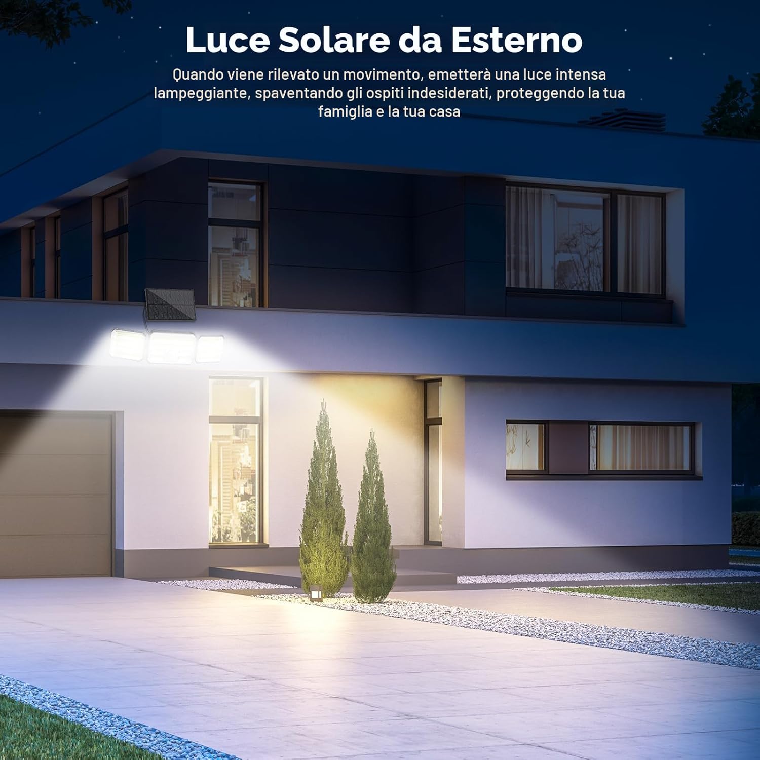 Thumbnail 2 de Possily Faretti solari LED con sensore