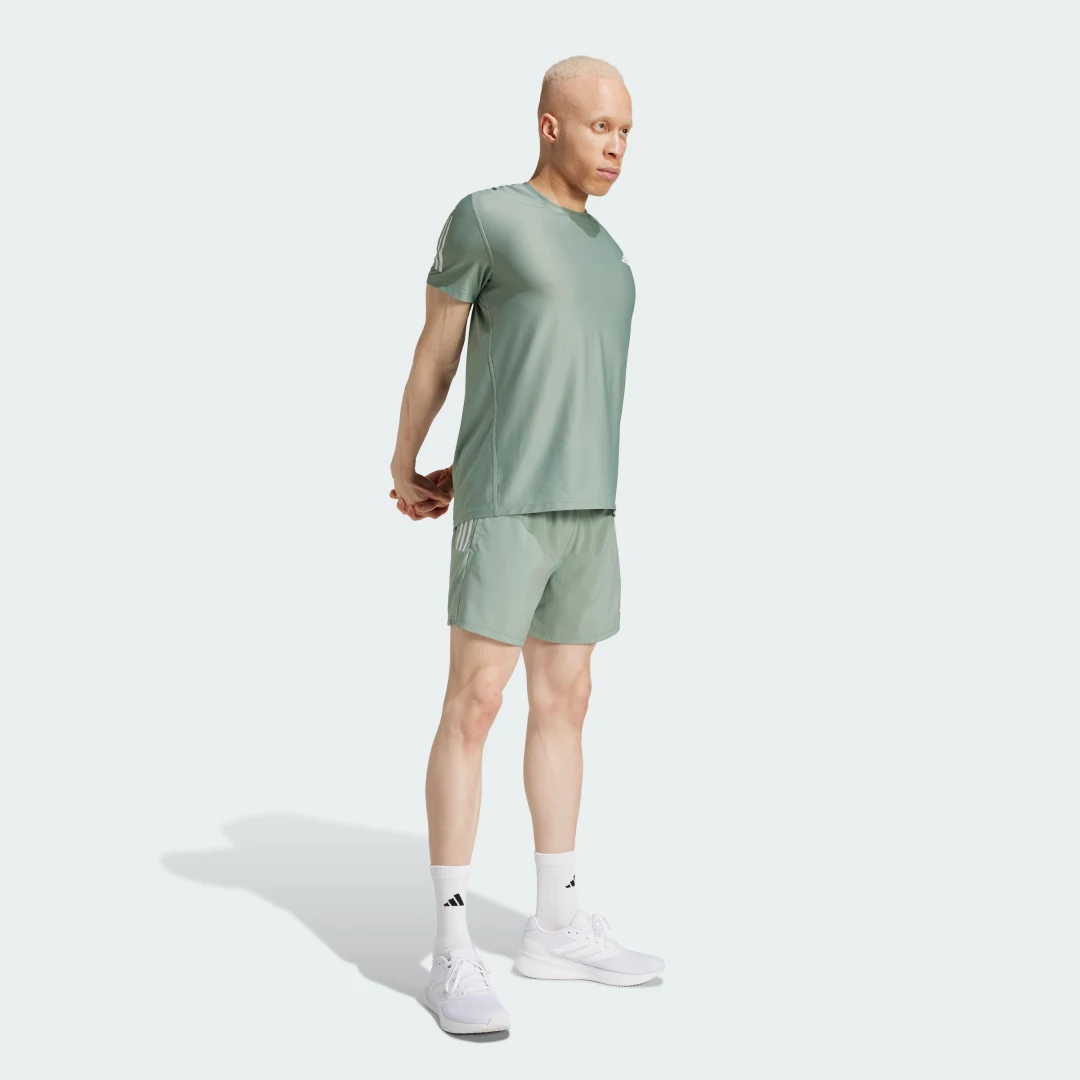 Thumbnail 2 de Pantalón corto Own The Run de Adidas: cómodo para running y entrenos, en verde