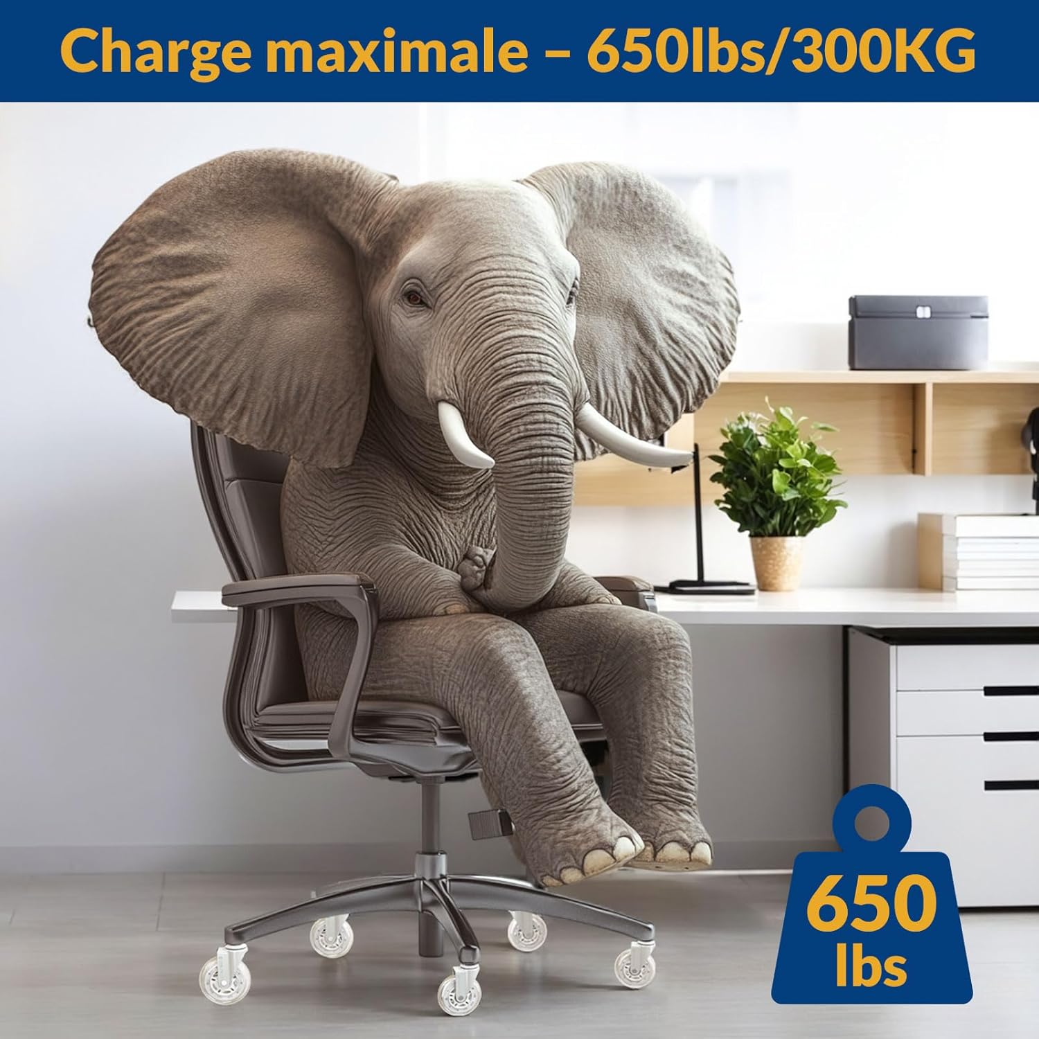 Thumbnail 6 de COSYLAND Roulette Chaise Bureau 5PCS 11x22mm – Roues silencieuses, capacité 300 kg, glisse fluide à 360°