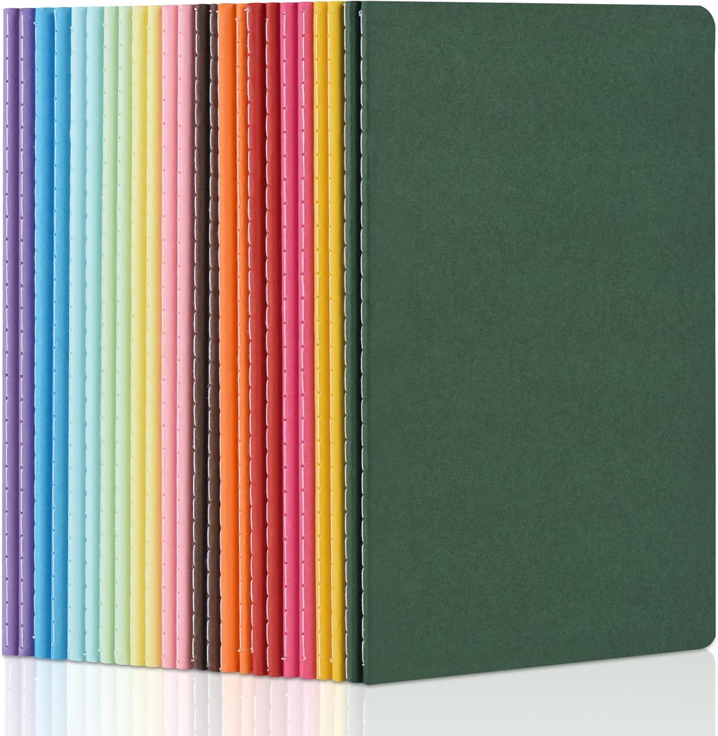 Detalle de ZCZN-Quaderno Appunti A5 – Confezione da 24 quaderni, 60 pagine, carta FSC, multicolore