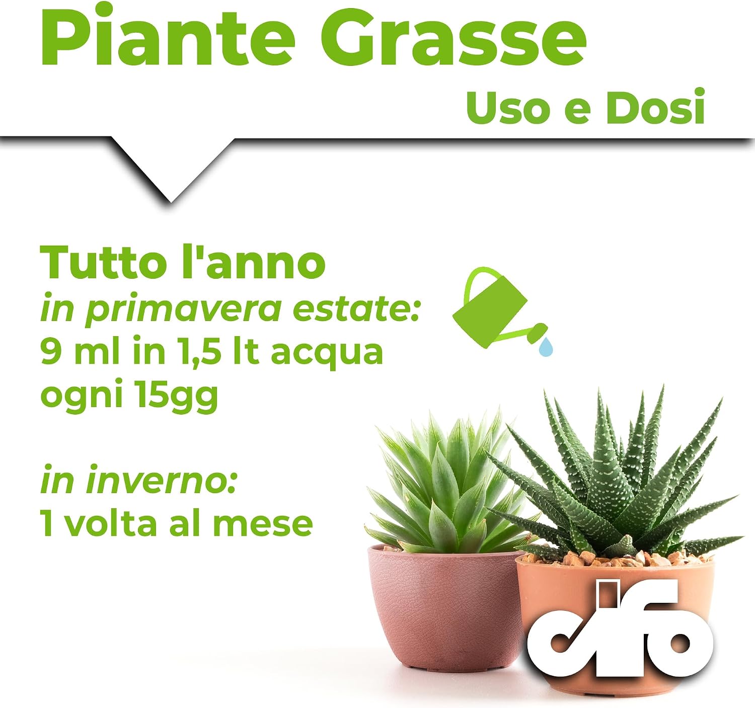 Detalle 2 de CIFO Concime Liquido Piante Grasse e Succulente – 200 ml, ferro e microelementi per sviluppo equilibrato