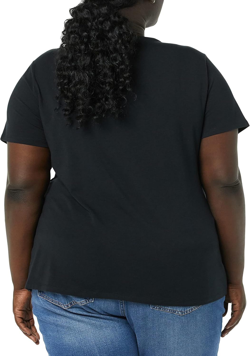 Thumbnail 2 de Amazon Essentials Women’s Plus Size Short-Sleeve V-Neck T-Shirt (Multipacks)