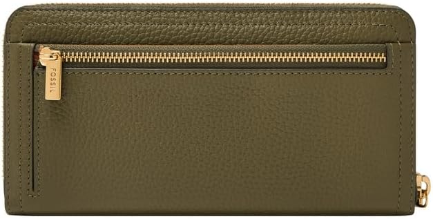 Detalle de Fossil Logan Portefeuille pochette zippé en cuir ou en PU pour femme