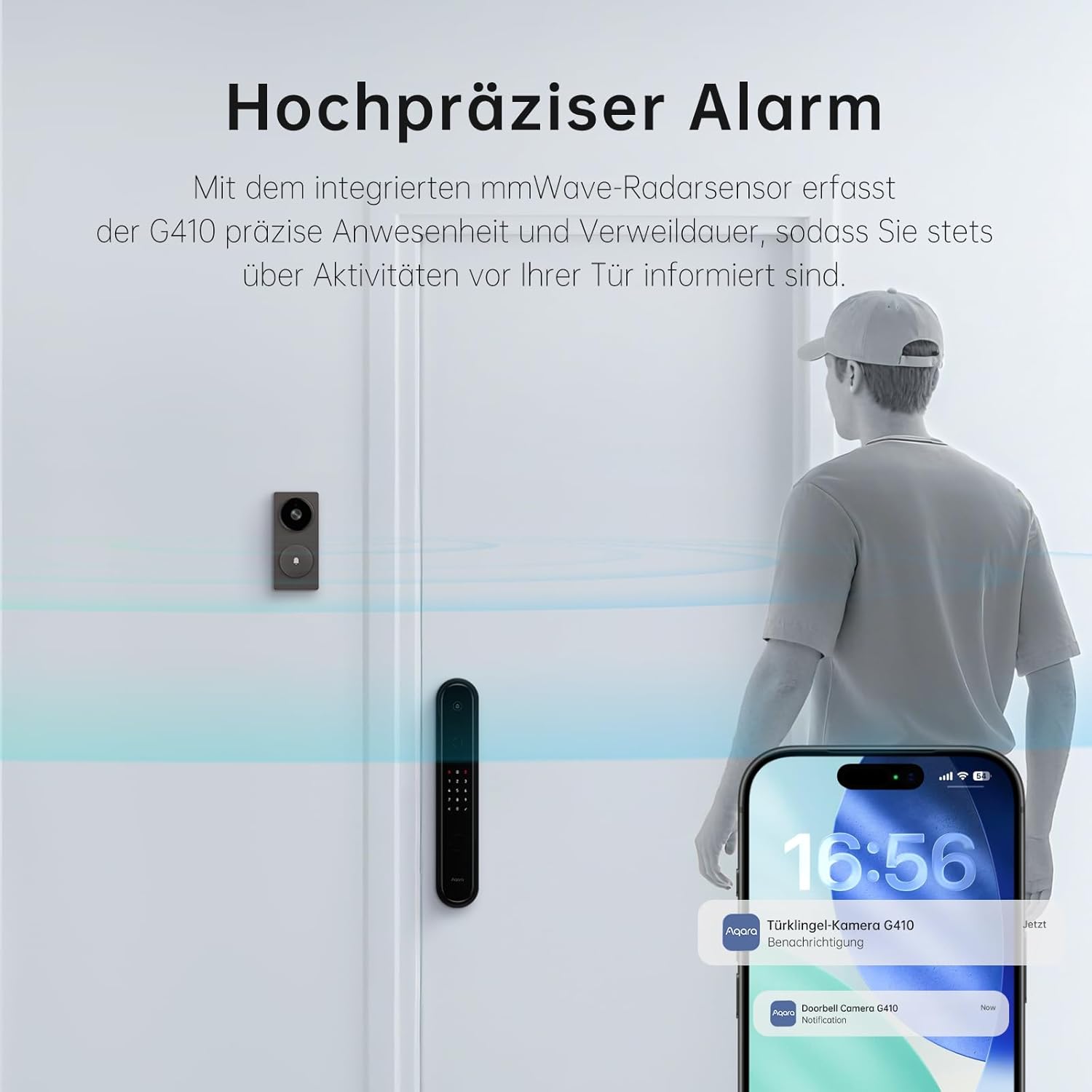 Thumbnail 2 de Aqara Smart Türklingel mit Kamera G410 (2K) – Video, 2-Wege-Audio & Matter-Hub integriert