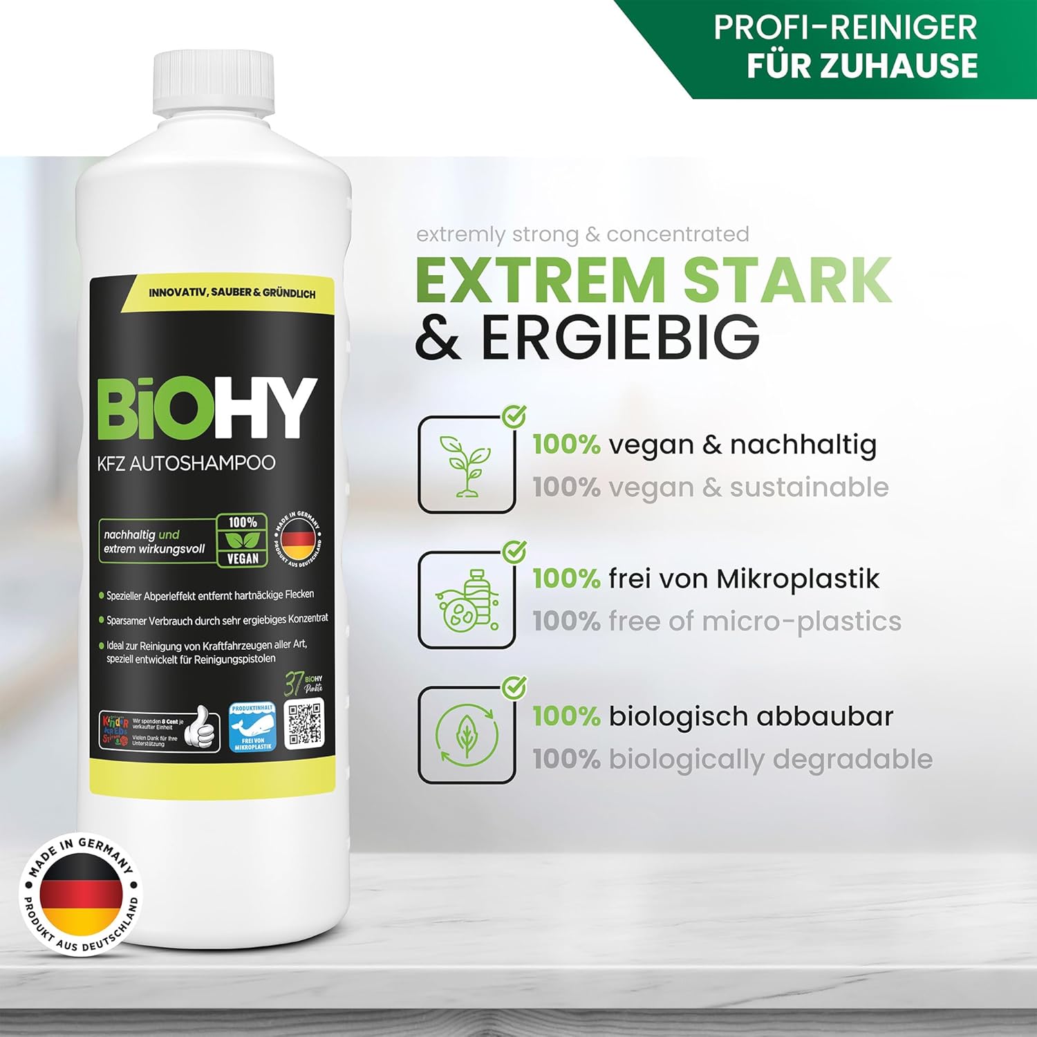 Detalle 2 de BiOHY KFZ Autoshampoo 1 l