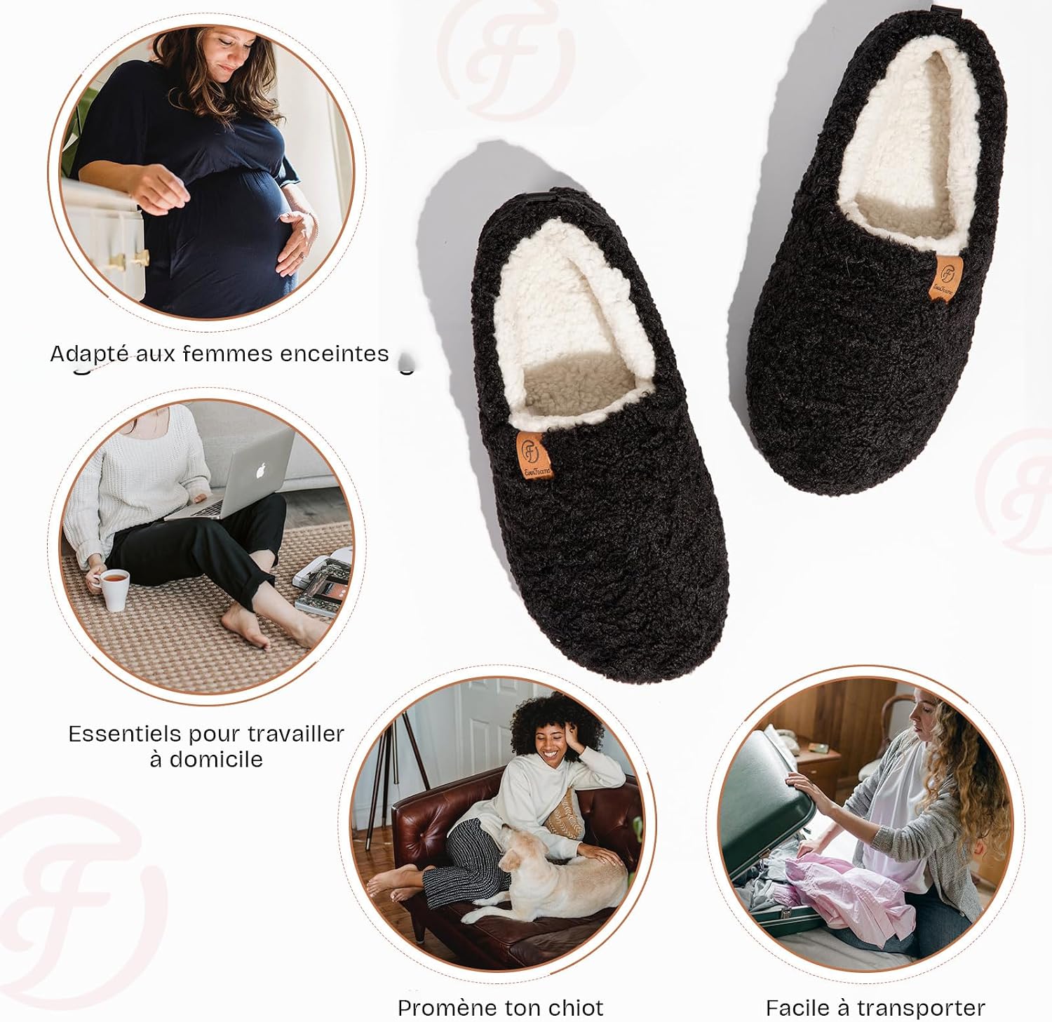 Thumbnail 4 de EverFoams Chaussons Femme Mousse à mémoire