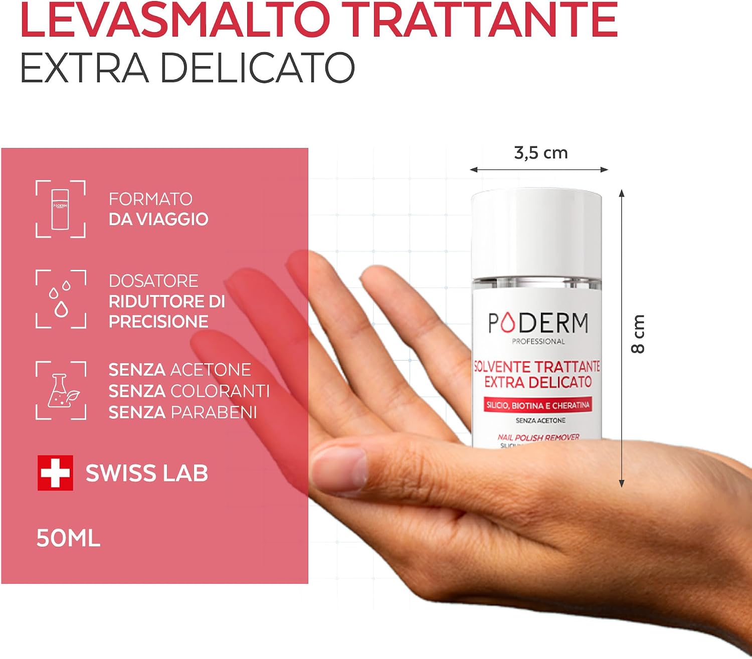 Thumbnail 6 de PODERM Solvente per unghie extra delicato al tea tree senza acetone (100 ml)