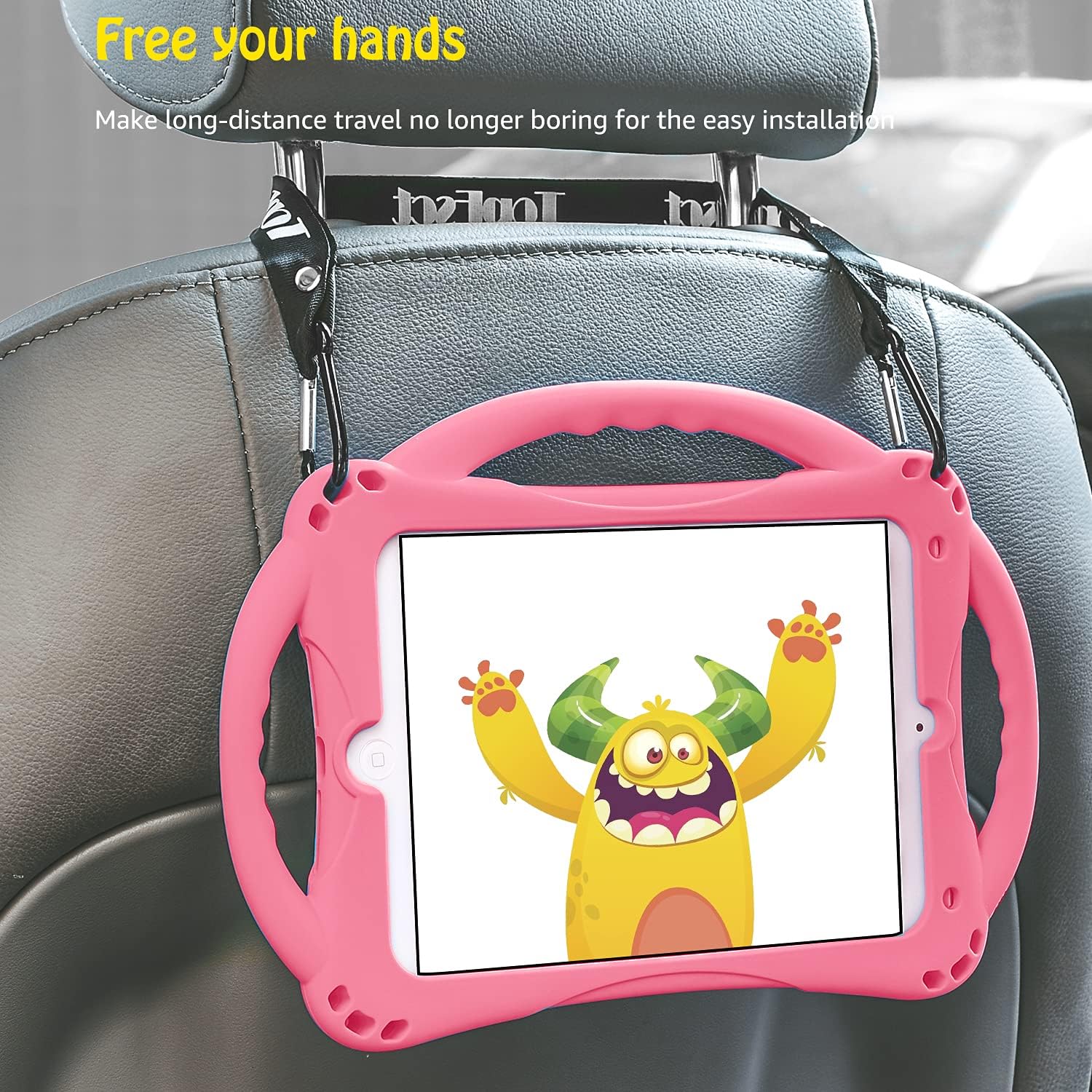 Thumbnail 6 de TopEsct Kids Case for iPad Mini (All Generations) – Shockproof Silicone Case with Handle and Stand (Pink)