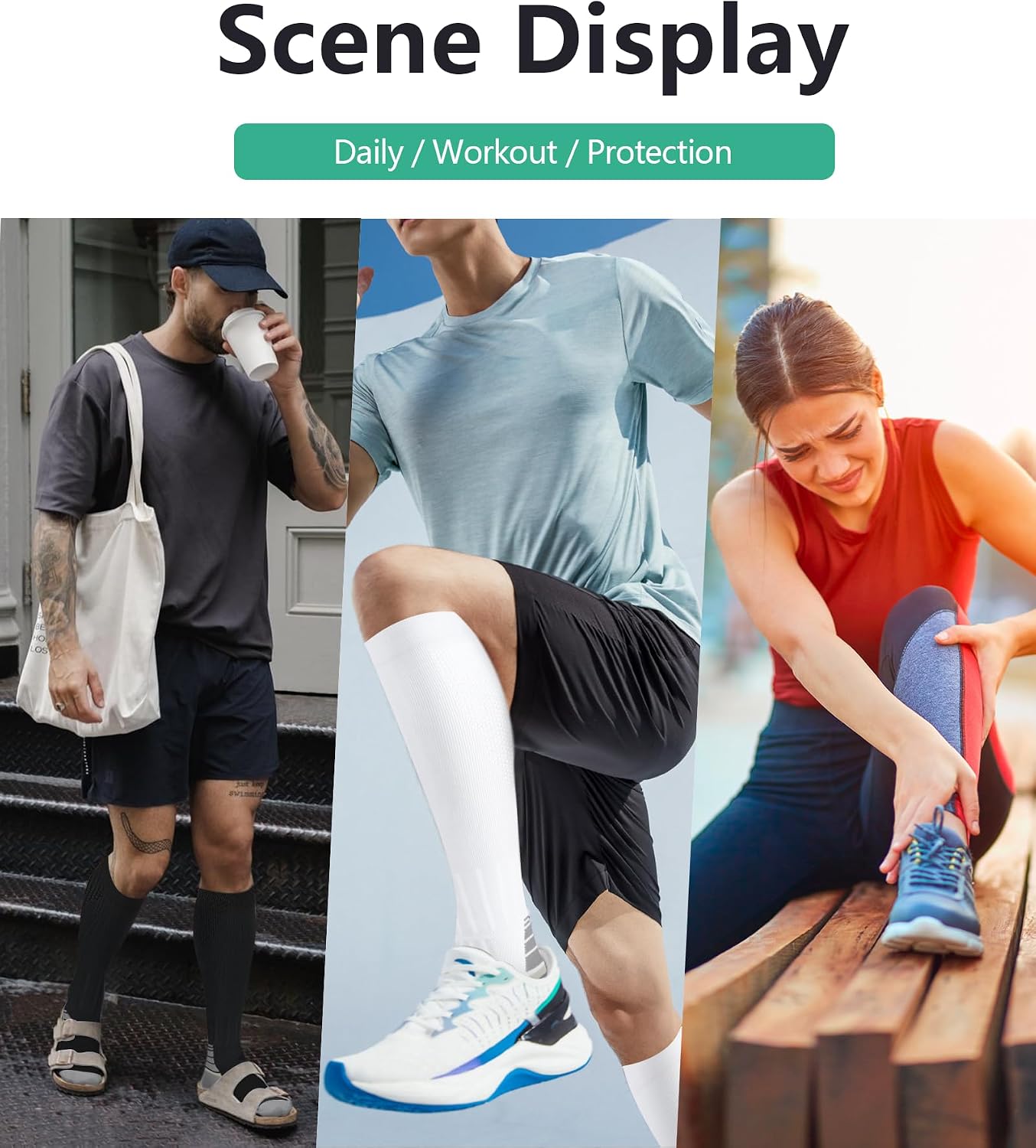 Thumbnail 5 de FuelMeFoot Copper Compression Socks 3-Pack: Gentle Graduated Support for Everyday Wear