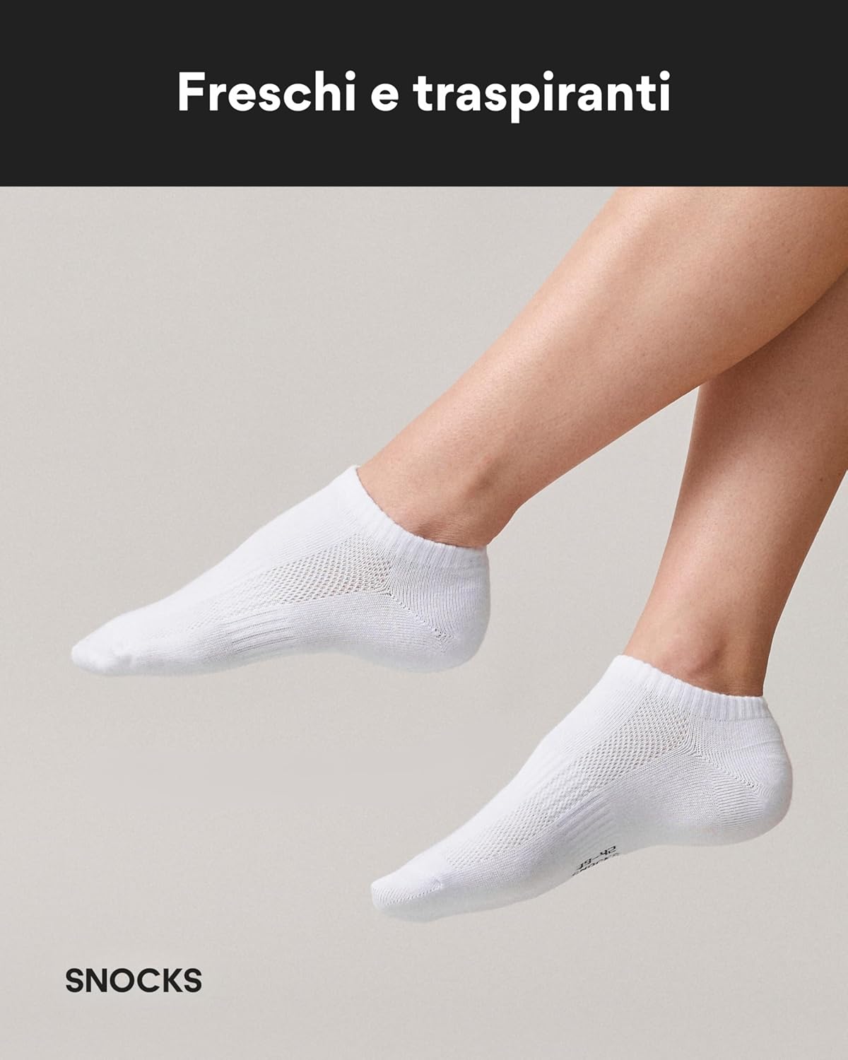 Thumbnail 5 de Snocks 6 paia di calze sneaker traspiranti in cotone organico (taglie 35–50) per uomo e donna
