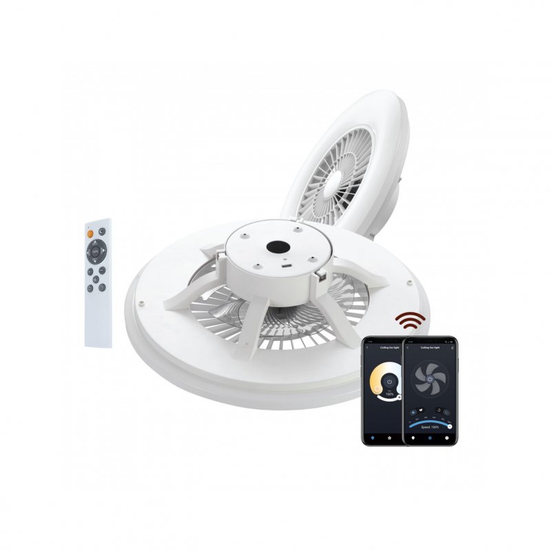 Detalle 2 de Muvit iO Lámpara techo WIFI 600x170mm blanco