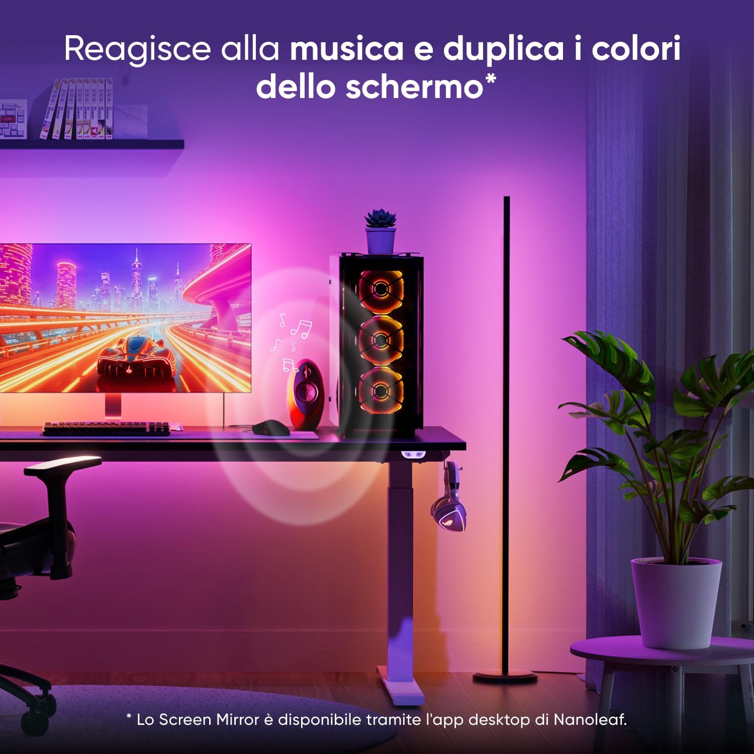 Detalle 2 de Nanoleaf Lampada da Terra LED RGBIC 1700lm
