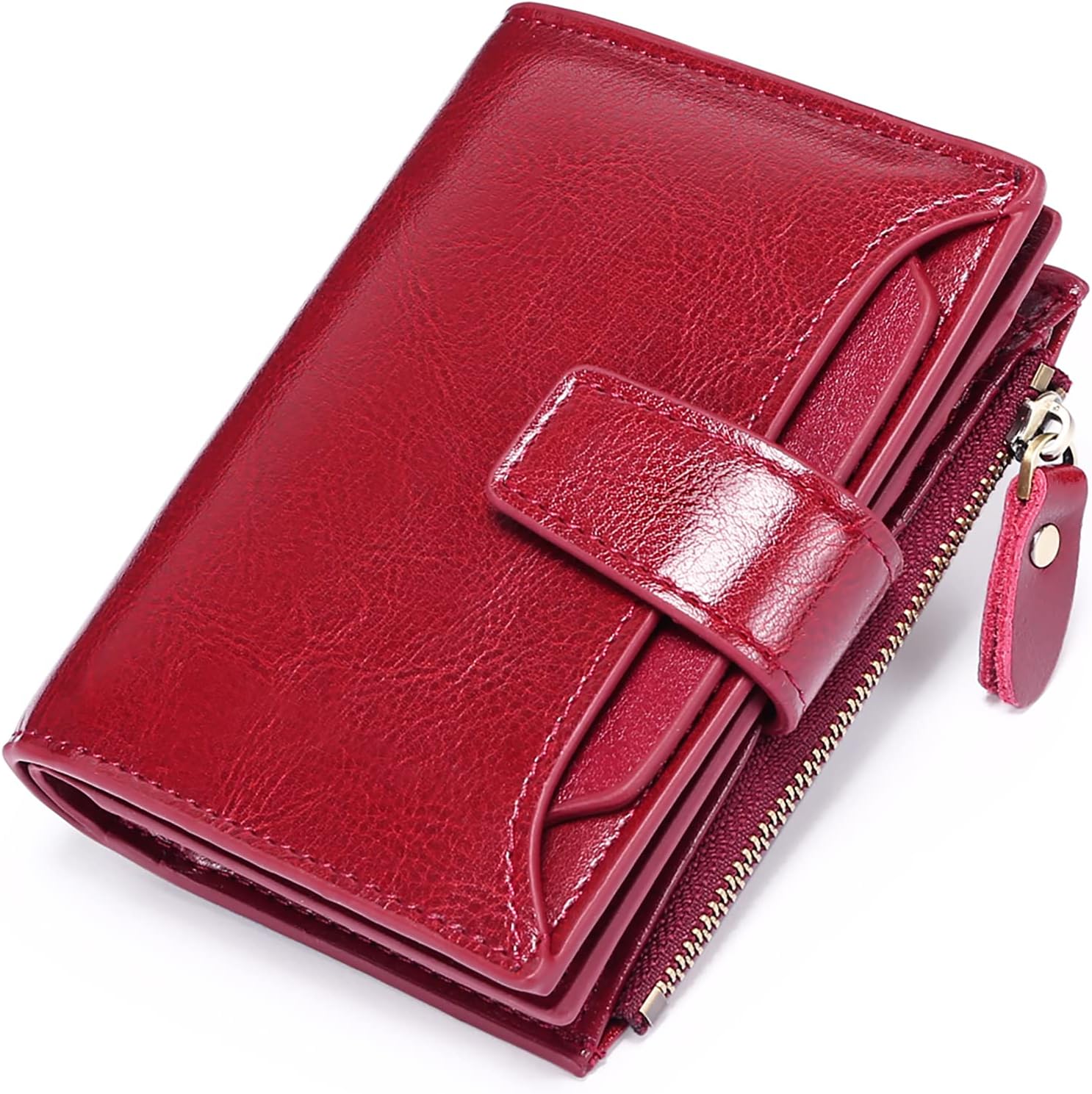 Detalle de SENDEFN Women's RFID leather bi-fold wallet 👛