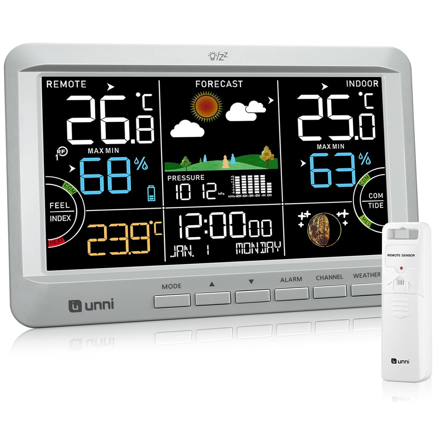 Detalle de U UNNI weather station thermometer, 100 m