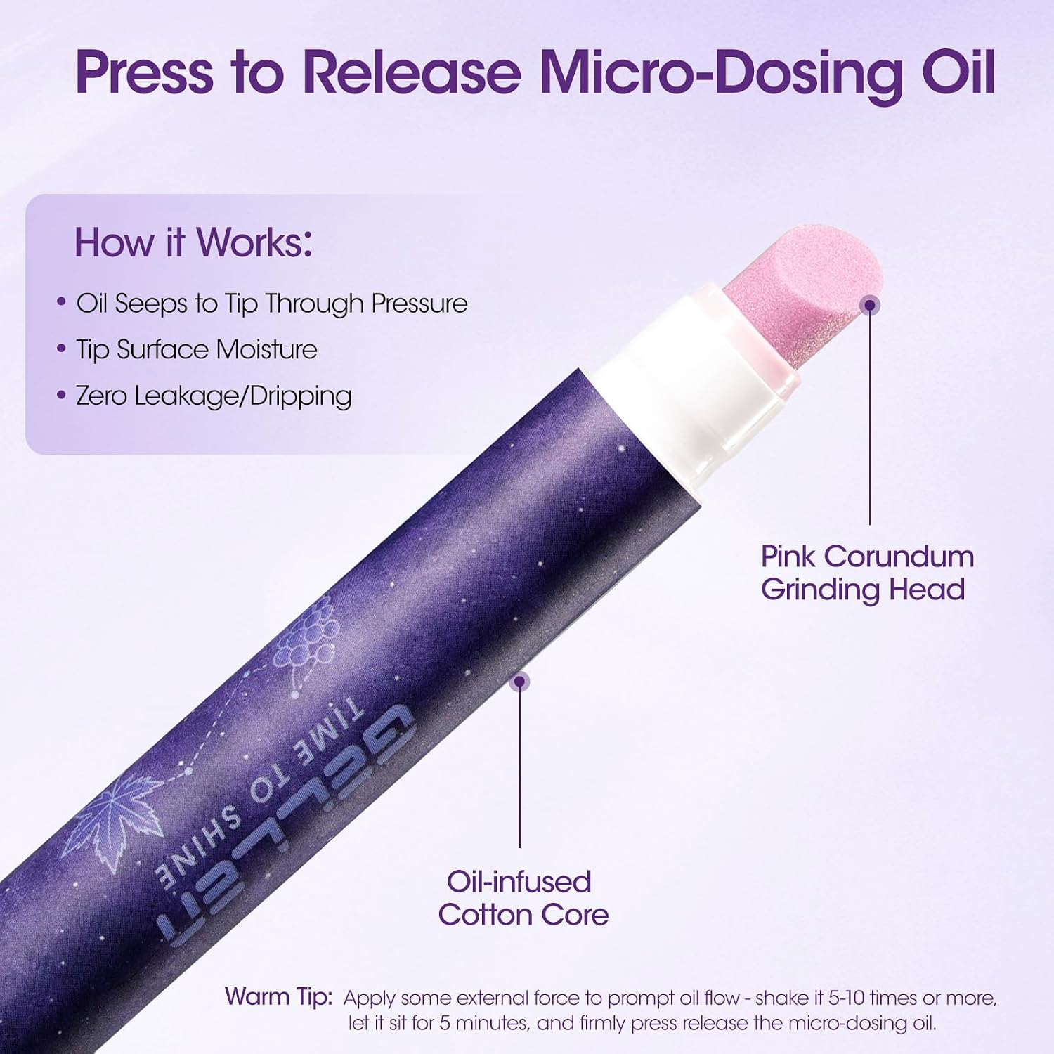Detalle de Gellen Cuticle Care Set with Ceramic Pusher