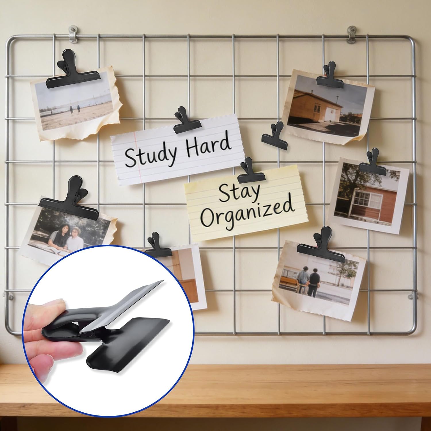 Detalle 2 de Stainless steel bag clips, 24-pack