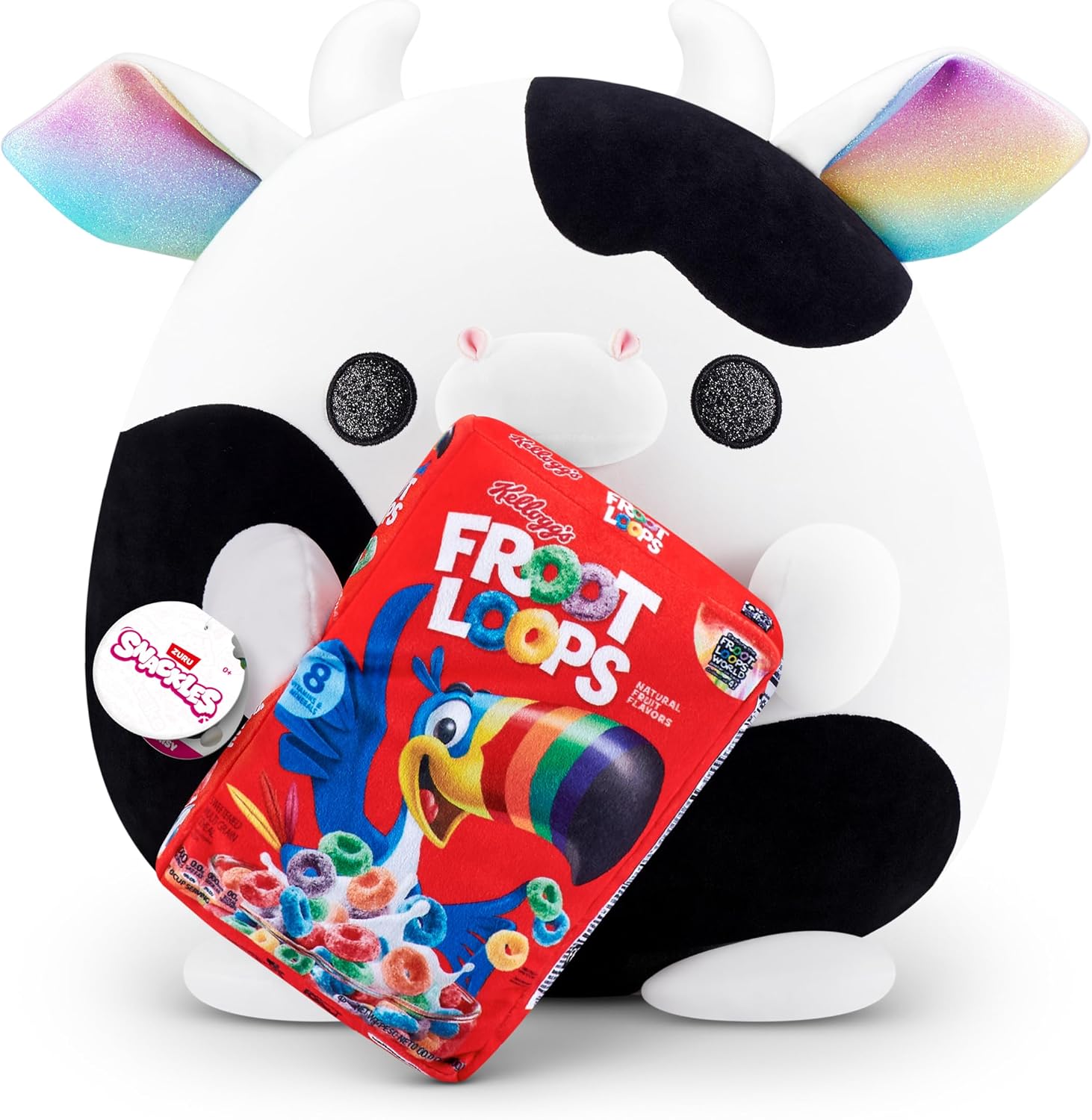Detalle de Snackles Series 1 Wave 2 Cow Plush 🐄 - Froot Loops Collectible