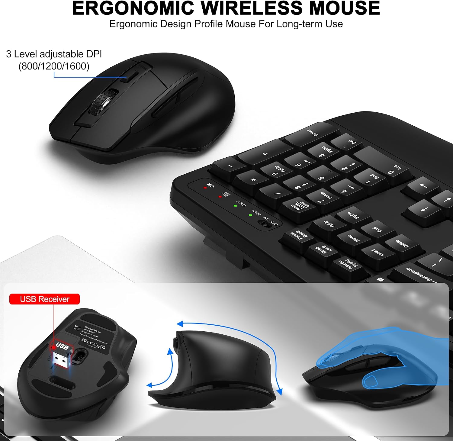 Detalle de Wireless Keyboard and Mouse Combo, Full Size