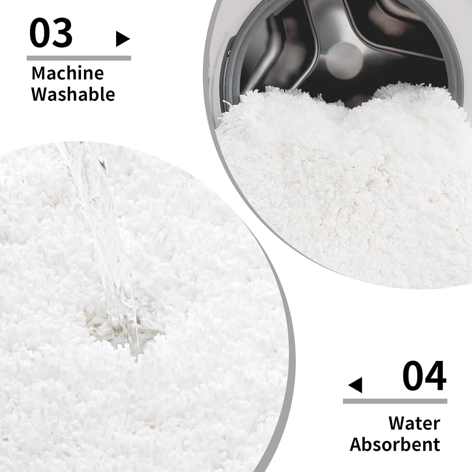 Thumbnail 5 de Disolla 17x24 Inch Non-Slip Bath Rug