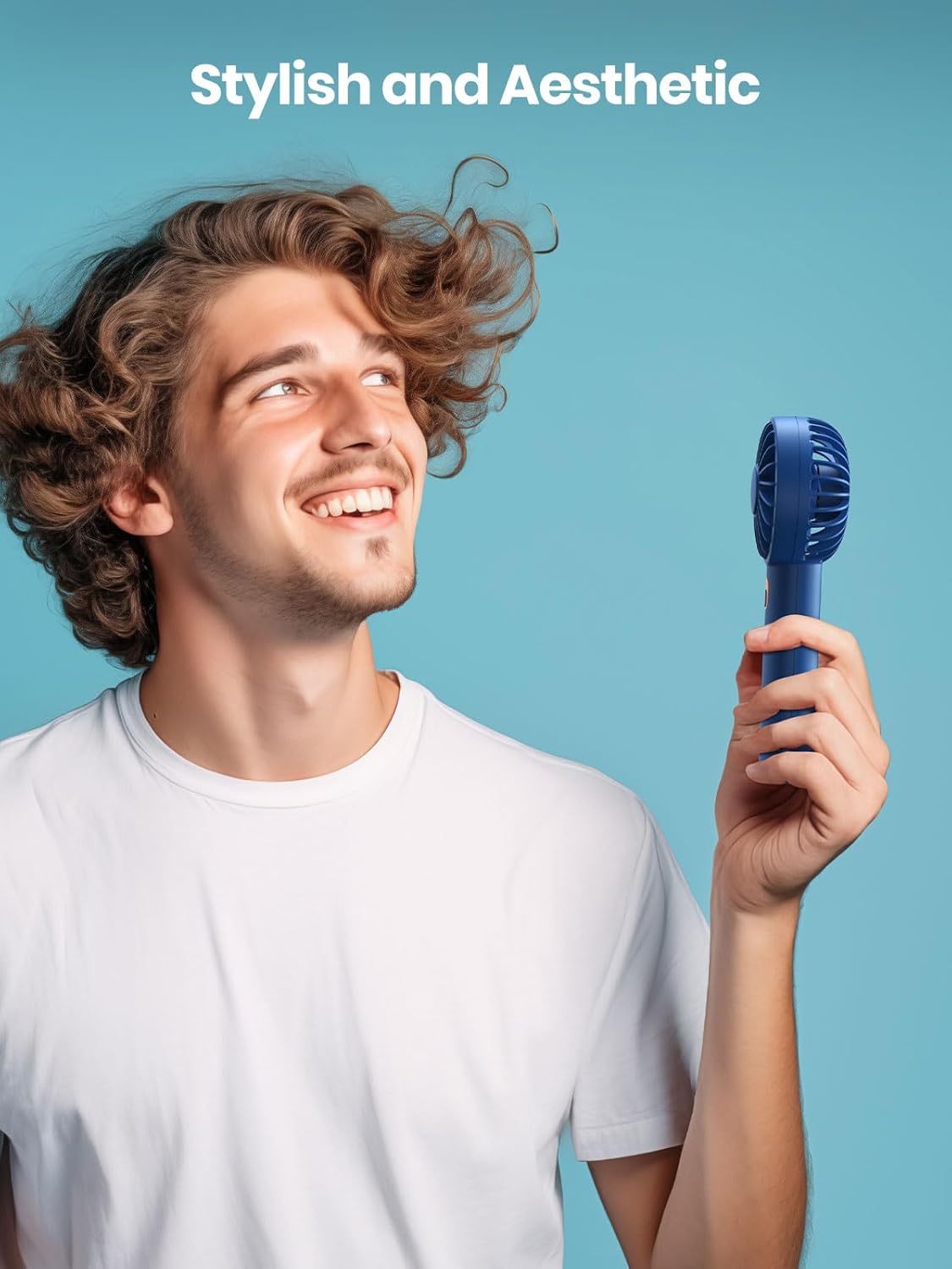 Thumbnail 5 de Warmco 2 Pack Mini Portable Handheld Fan