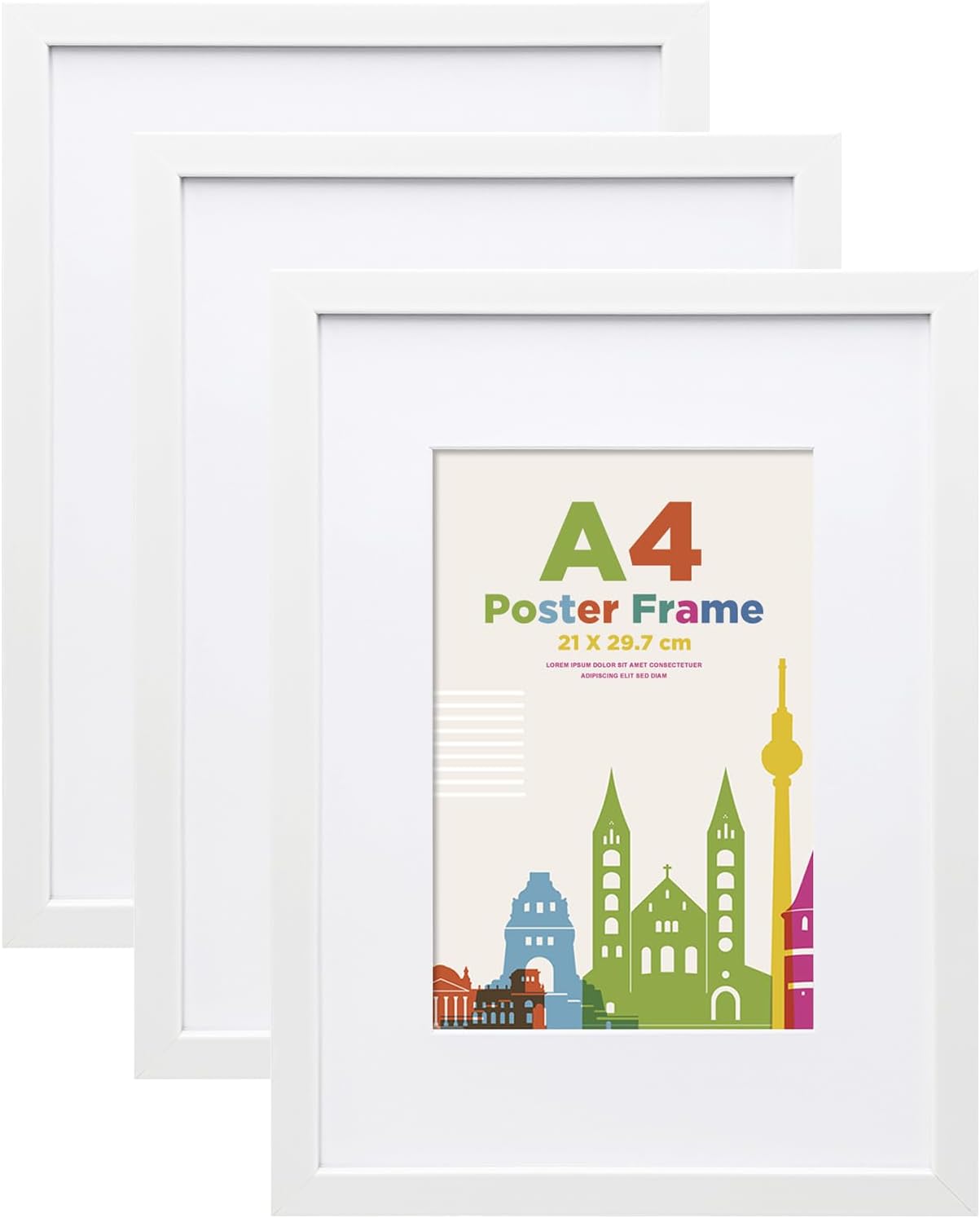 Detalle de 40x60 Wooden Picture Frames with Clear Plexiglass (2 Pack)