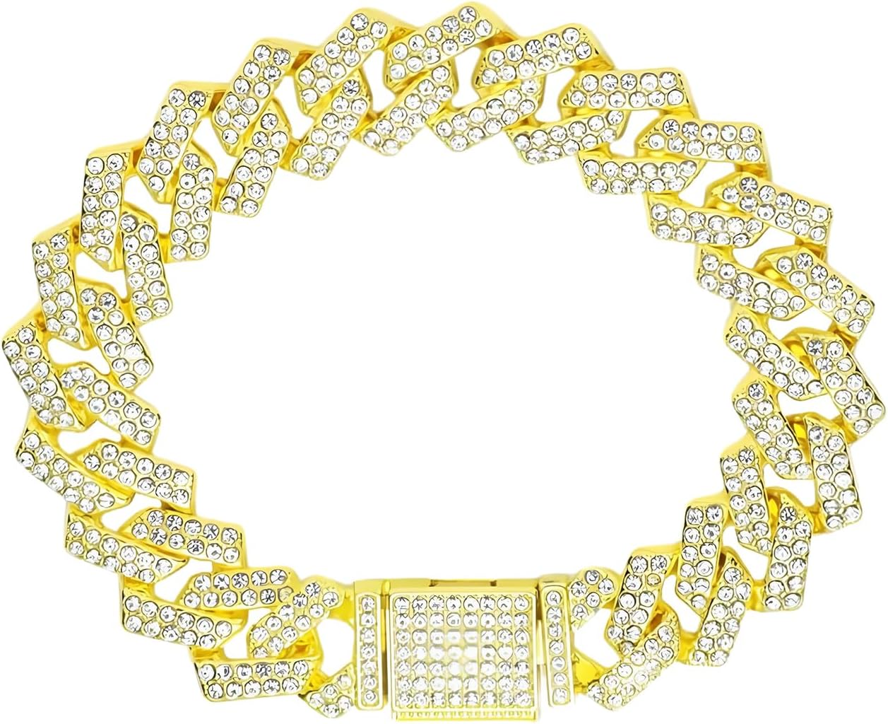 Detalle de Gold Dog Chain Cuba Link collar necklace (20-inch) for small to large dogs and cats