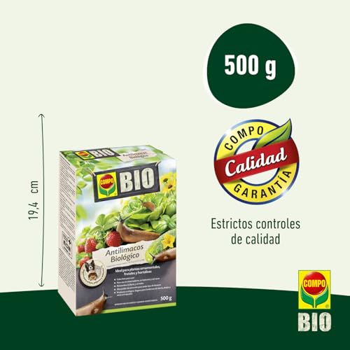 Detalle de COMPO Antilimacos Biológico 500 g: veneno ecológico para babosas, listo para usar
