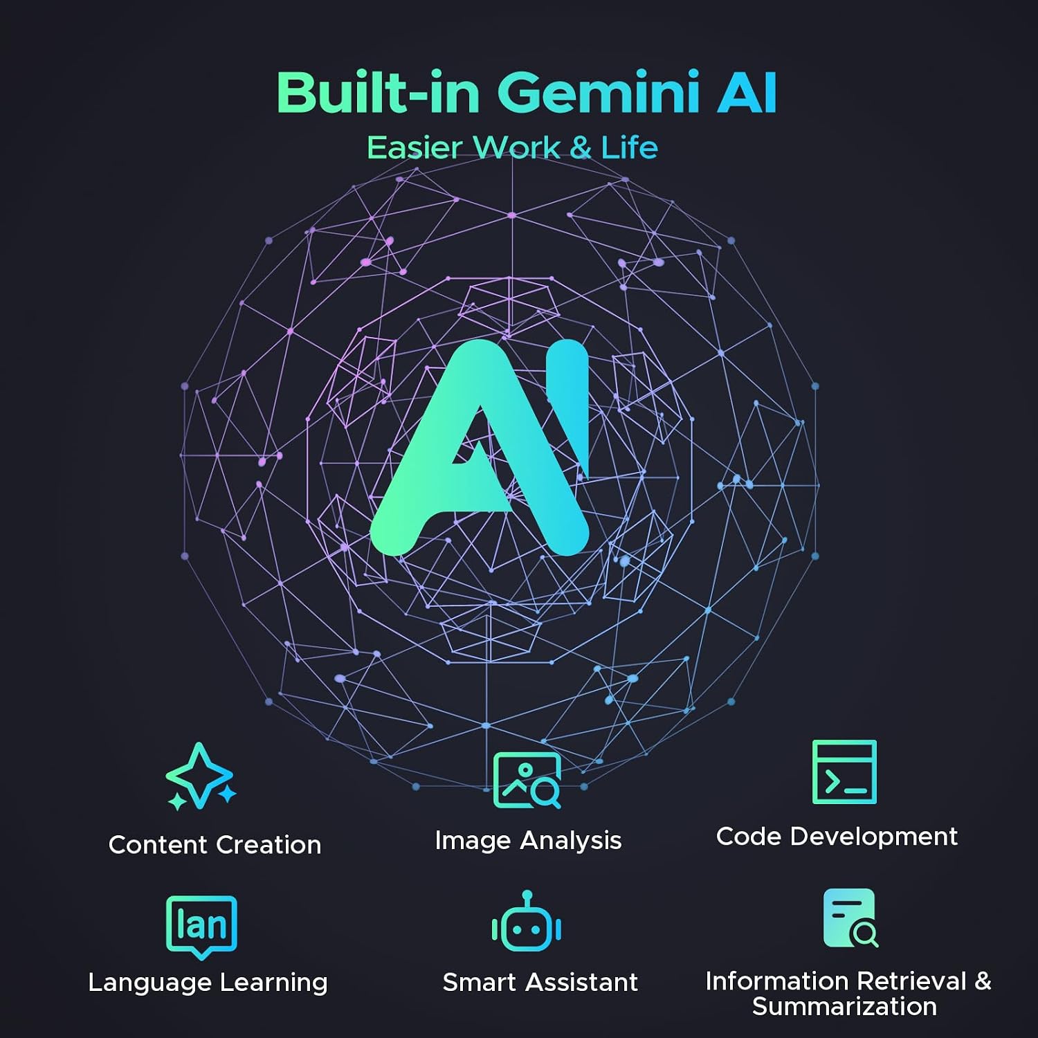 Detalle de U11 Android 16 Tablet 11" Gemini AI – potenza, autonomia e intrattenimento in un corpo metallico sottile