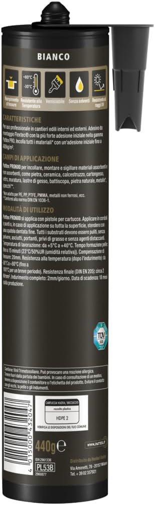 Detalle 2 de Pattex PRO 600 Colla di montaggio 440g