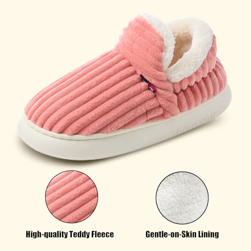Detalle 2 de Misolin Chaussons d’hiver à mémoire de forme, doublure chaude et semelle antidérapante