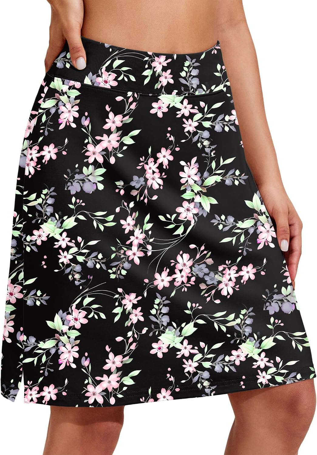 Detalle 2 de COOrun Women’s 20" Knee-Length Skort Skirt for Tennis, Golf & Active Days