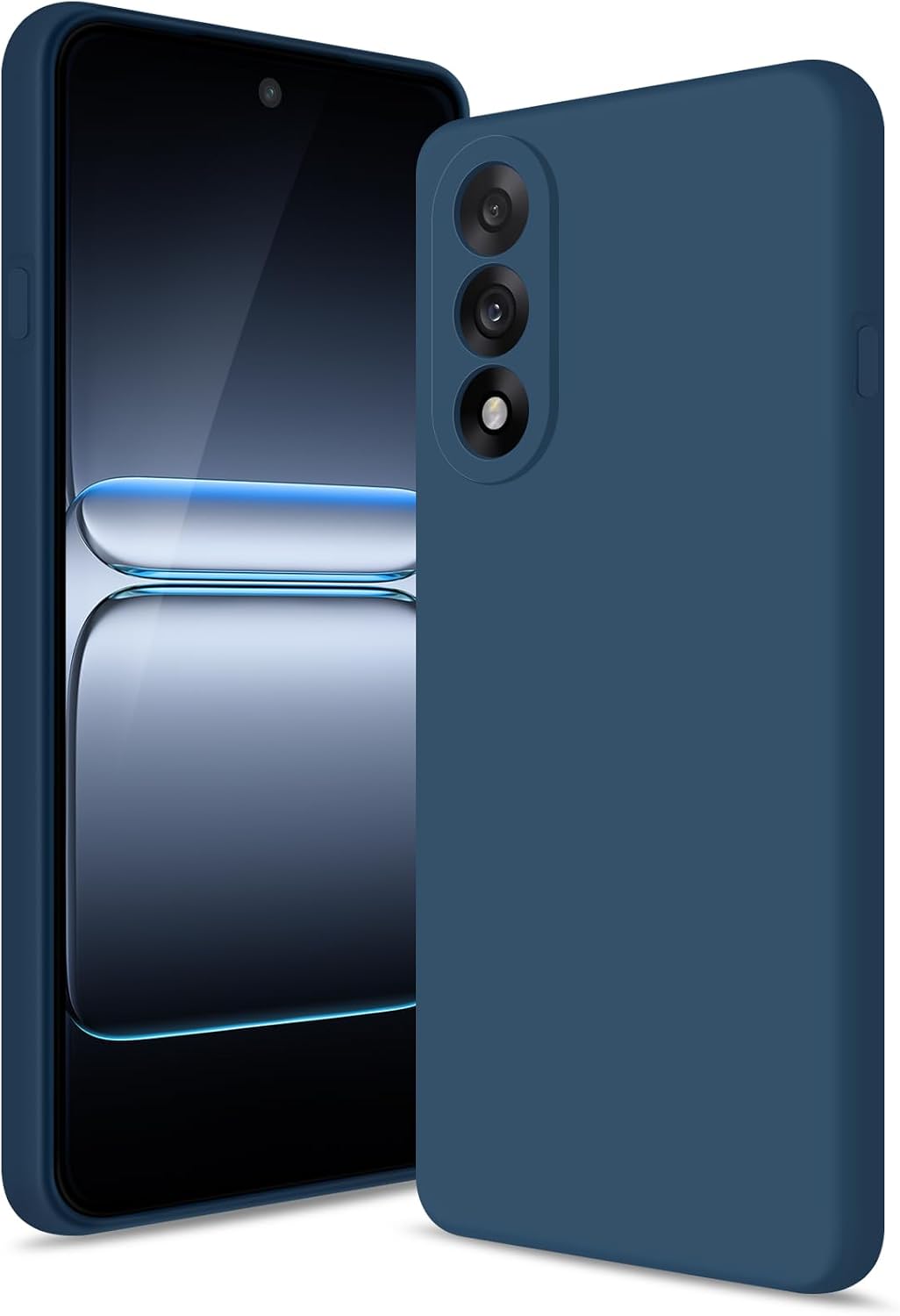 Detalle de Btstring Silikonhülle für OnePlus Nord 5 – Ganzkörper Schutzhülle in Blau
