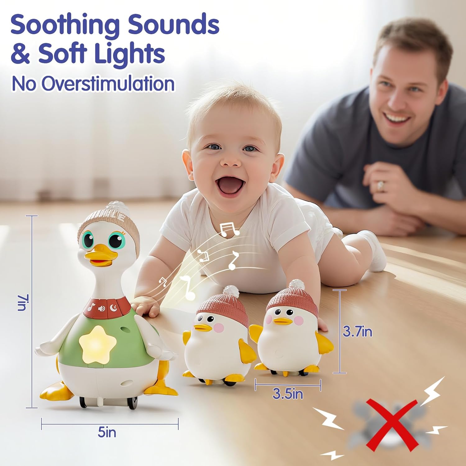 Thumbnail 2 de HOLA Baby Toys Musical Dancing Duck Set for 6–12 Months