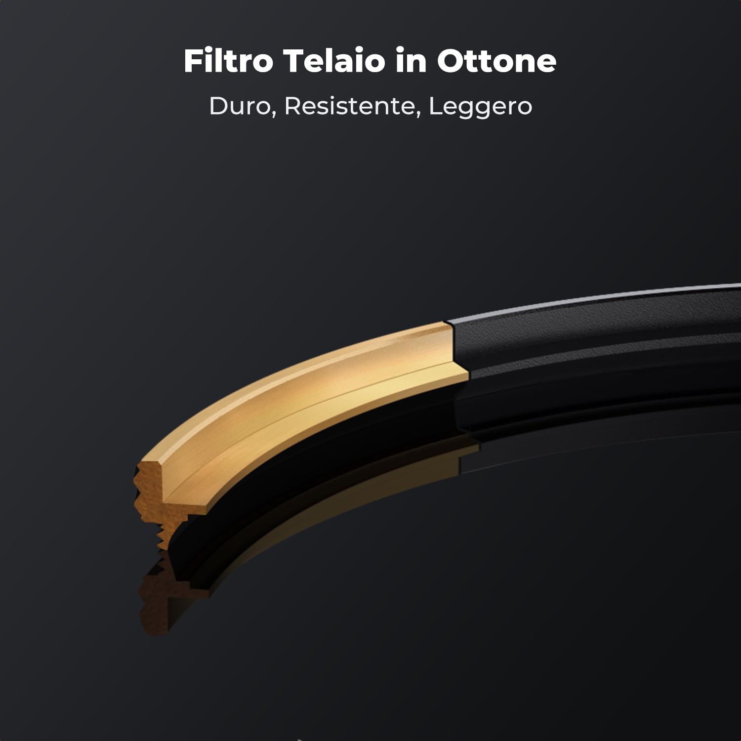 Thumbnail 2 de K&F CONCEPT Nano-Xcel Pro 58mm filtro UV con cornice in ottone ultrasottile e vetro HD 99,8% (senza vignettatura)