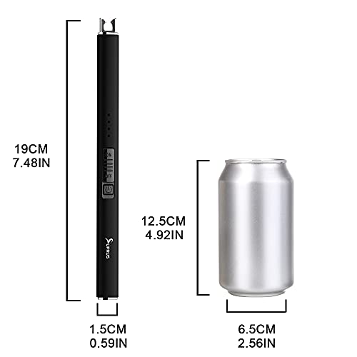 Thumbnail 6 de SUPRUS Briquet électrique Arc – Rechargeable, sans flamme, USB, sécurité et verrouillage, Noir