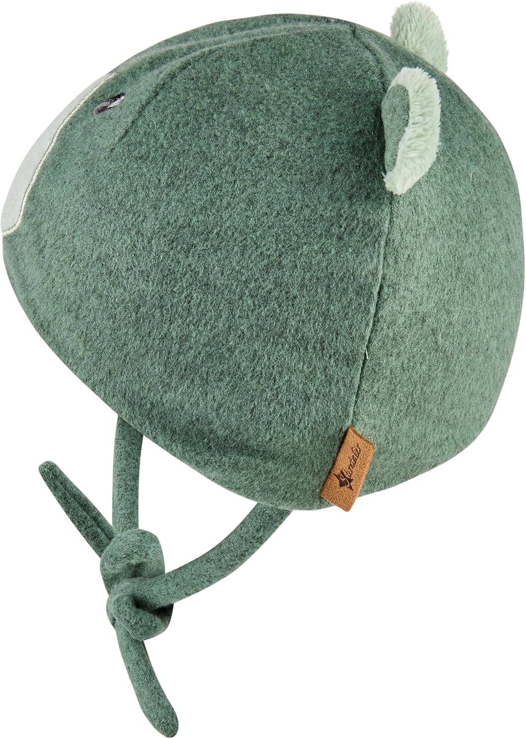 Detalle de Sterntaler Jungen Beanie-Mütze Bär – grün meliert, Größe 45