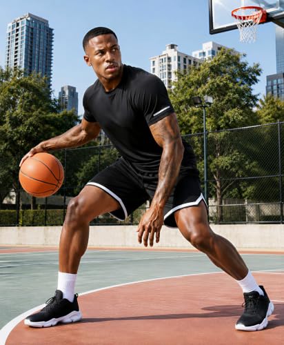 Detalle de Boyzn 7 Pack: Dry-Fit Short Sleeve Gym T-Shirts for Men