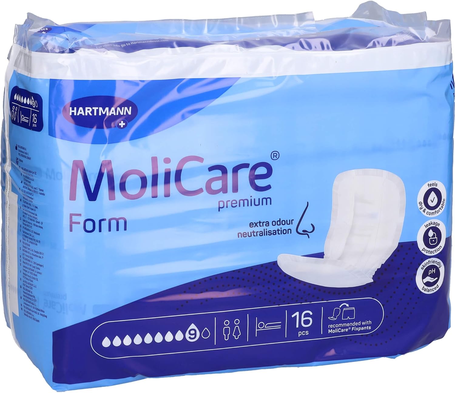 Thumbnail 2 de Molicare Premium Form 9 Tropfen – Schwerste Inkontinenz, extra Auslaufschutz, diskret (16 Stück)