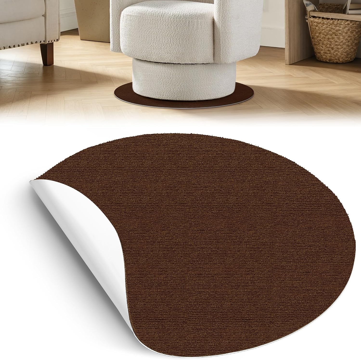 Detalle de Round Recliner Floor Protector Pad, 27.5" x 27.5
