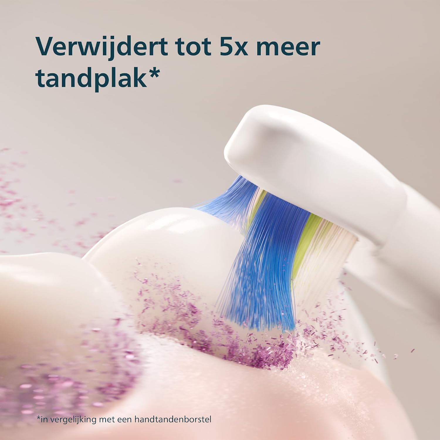 Detalle de Philips Sonicare 4000 Series HX4042/46 sonische tandenborstel, bosgroen